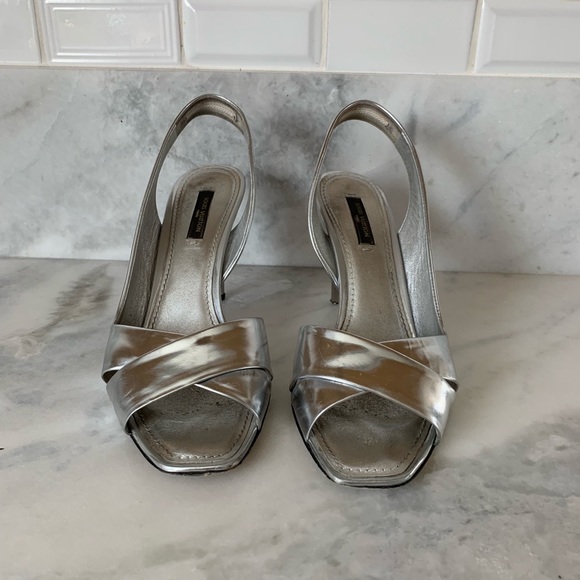 Louis Vuitton silver Mirroire Sandals size 38 - Picture 2 of 8